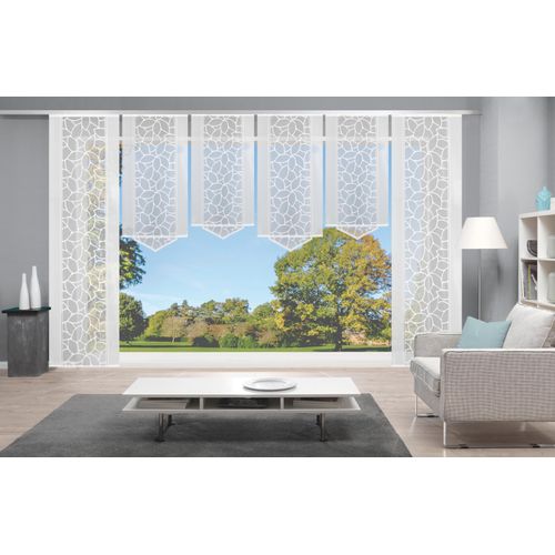 4056751278812 - Schiebegardine HOME WOHNIDEEN JENNA Gr 2 weiß B57cm H245cm Polyester Gardinen Schiebevorhang Jacquard Set 4056751278812 - Schiebegardine HOME WOHNIDEEN JENNA Gr 2 weiß B57cm H245cm Polyester Gardinen Schiebevorhang Jacquard Set