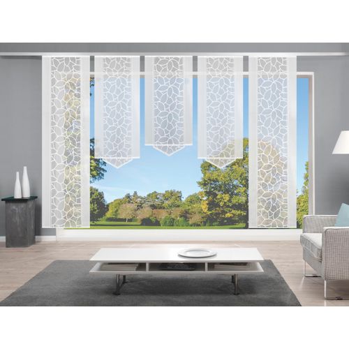4056751278768 - Schiebegardine HOME WOHNIDEEN JENNA Gr 2 weiß B57cm H245cm Polyester Gardinen Schiebevorhang Jacquard Set 4056751278768 - Schiebegardine HOME WOHNIDEEN JENNA Gr 2 weiß B57cm H245cm Polyester Gardinen Schiebevorhang Jacquard Set