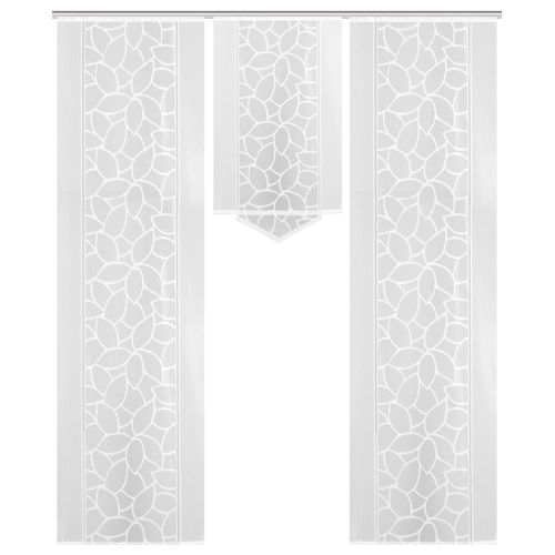 4056751278492 - Schiebegardine HOME WOHNIDEEN JENNA Gr 1 weiß B57cm H225cm Polyester Gardinen Schiebevorhang Jacquard Set 4056751278492 - Schiebegardine HOME WOHNIDEEN JENNA Gr 1 weiß B57cm H225cm Polyester Gardinen Schiebevorhang Jacquard Set
