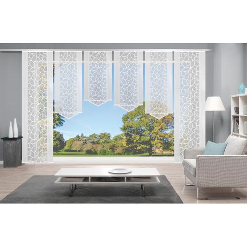 4056751278713 - Schiebegardine HOME WOHNIDEEN JENNA Gr 2 weiß B57cm H245cm Polyester Gardinen Schiebevorhang Jacquard Set 4056751278713 - Schiebegardine HOME WOHNIDEEN JENNA Gr 2 weiß B57cm H245cm Polyester Gardinen Schiebevorhang Jacquard Set
