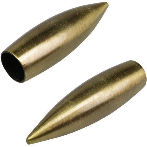4016318269417 - Gardinenstangen-Endstück Bullet gold (messingfarben antik) H22cm L8cm Ø16cm Gardinenstangenendstücke für Gardinenstangen Ø 16 mm 4016318269417 - Gardinenstangen-Endstück Bullet gold (messingfarben antik) H22cm L8cm Ø16cm Gardinenstangenendstücke für Gardinenstangen Ø 16 mm
