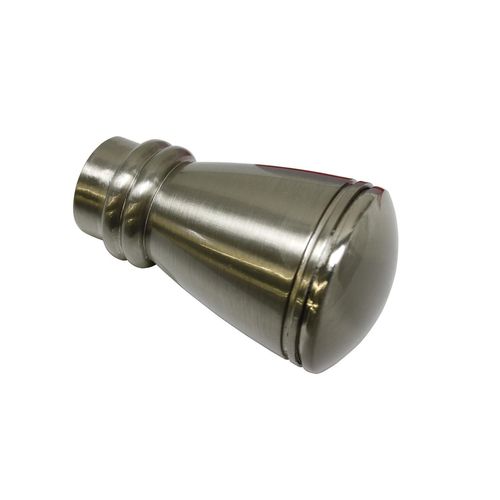 5050685111664 - Gardinenstangen-Endstück Siro Gardinenstangenendstücke Gr 2 St silberfarben (edelstahlfarben) Gardinenstangen-Endstücke Gardinenstangenendstücke Serie Einzelprogramm Chicago Ø 20 mm