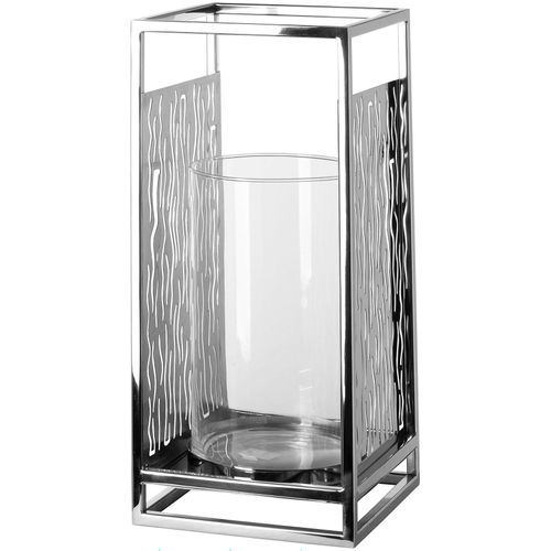 4042911462313 - Windlicht FINK Kerzenhalter NICOSA silber (silberfarben) Kerzenhalter B H T 19cm x 40cm x 19cm Edelstahl Glas aus Edelstahl und Glas mit ausgestanzten Cut-Outs B19cm H40cm T19cm 4042911462313 - Windlicht FINK Kerzenhalter NICOSA silber (silberfarben) Kerzenhalter B H T 19cm x 40cm x 19cm Edelstahl Glas aus Edelstahl und Glas mit ausgestanzten Cut-Outs B19cm H40cm T19cm