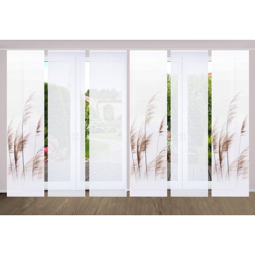 4056751438124 - Schiebegardine HOME IN GREEN PAMILO Gr 1 beige (naturfarben) B60cm H245cm Polyester Gardinen SET DIGITALDRUCKBAMBUSOPTIK RECYCELT 4056751438124 - Schiebegardine HOME IN GREEN PAMILO Gr 1 beige (naturfarben) B60cm H245cm Polyester Gardinen SET DIGITALDRUCKBAMBUSOPTIK RECYCELT