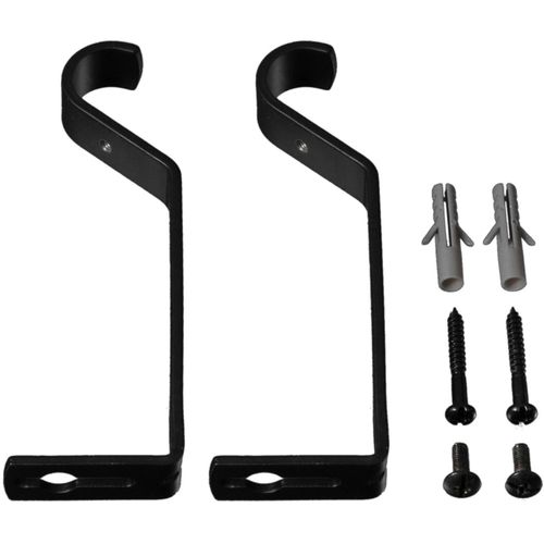 4016318202520 - Träger Gr 1 grau (anthrazit) L132cm Ø2cm Gardinenstangenhalterungen für Gardinenstangen Ø 20 mm