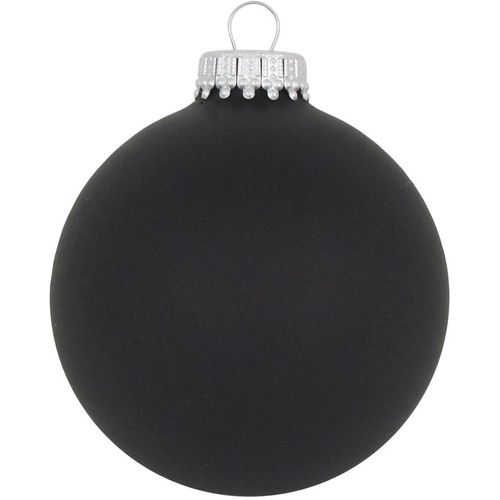 0024762834444 - Weihnachtsbaumkugel KREBS GLAS LAUSCHA CBK83444 Weihnachtsdeko Christbaumschmuck Christbaumkugeln Glas schwarz Ø7cm Glas Weihnachtsbaumkugeln aus Glas