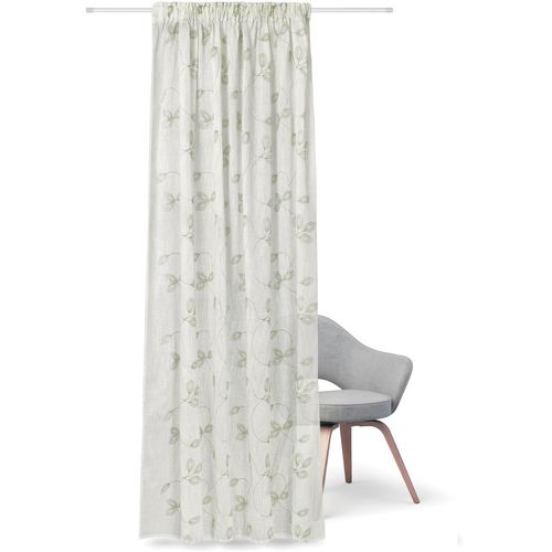 4007863649182 - Gardine FEEL OF NATURE Heidi Gr 1 grün Gardinen 245cm Kräuselband 140cm Baumwolle HxB 245x140 B140cm H245cm 4007863649182 - Gardine FEEL OF NATURE Heidi Gr 1 grün Gardinen 245cm Kräuselband 140cm Baumwolle HxB 245x140 B140cm H245cm