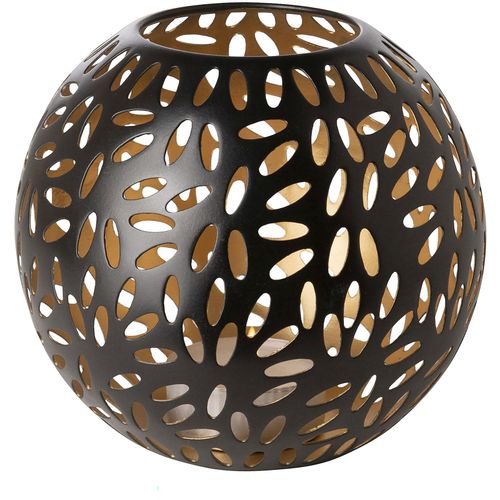 4042911463013 - Windlicht FINK DARIA schwarz H15cm Ø17cm Eisen Kerzenhalter Kerzenhalter aus Eisen pulverbeschichtet mit Cut-Outs 4042911463013 - Windlicht FINK DARIA schwarz H15cm Ø17cm Eisen Kerzenhalter Kerzenhalter aus Eisen pulverbeschichtet mit Cut-Outs