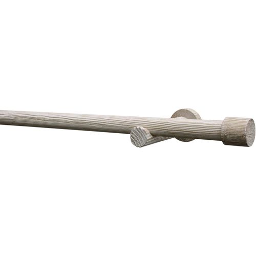 4003018379454 - Gardinenstange Set Mira 1-Lauf Ø 25 mm beige (natur) B160cm Ø25mm Holzwerkstoff SCHÖNER WOHNEN-KOLLEKTION Gardinenstangen mit Bohren verschraubt Wandmontage Gardinenstangen Set Mira Ø 25 mm