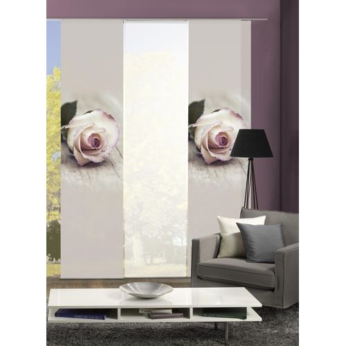 4056751261975 - Schiebegardine HOME WOHNIDEEN ROSIES Gardinen rosa (rosé) Fertiggardine Flächenvorhang Gardine Plissee Sonnenschutz-Plissee nach Räumen HxB 245x60 inkl Befestigungszubehör 4056751261975 - Schiebegardine HOME WOHNIDEEN ROSIES Gardinen rosa (rosé) Fertiggardine Flächenvorhang Gardine Plissee Sonnenschutz-Plissee nach Räumen HxB 245x60 inkl Befestigungszubehör