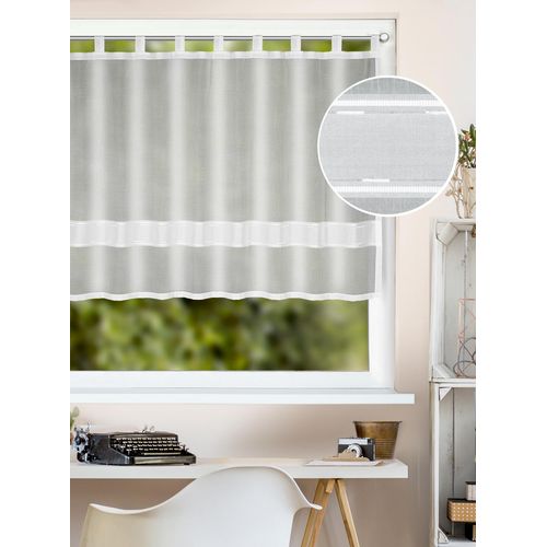 4005241772620 - Panneaux Jenny Gr 1 weiß B140cm H80cm Polyester Gardinen Fertigschal 4005241772620 - Panneaux Jenny Gr 1 weiß B140cm H80cm Polyester Gardinen Fertigschal
