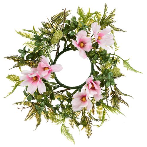 4064118319726 - Kunstkranz CREATIV GREEN Cosmos-Mix-Kranz rosa H5cm Ø32cm Kunststoff Kunstpflanzen mit schönen Blüten 4064118319726 - Kunstkranz CREATIV GREEN Cosmos-Mix-Kranz rosa H5cm Ø32cm Kunststoff Kunstpflanzen mit schönen Blüten