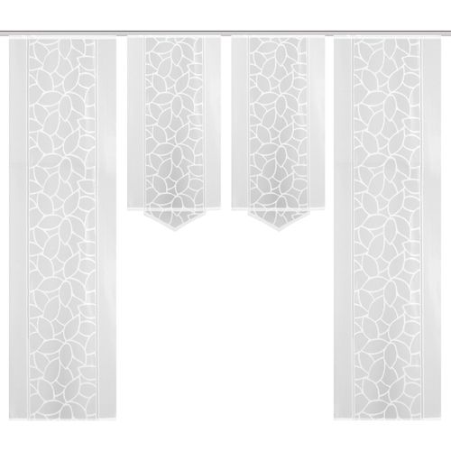 4056751278683 - Schiebegardine HOME WOHNIDEEN JENNA Gr 2 weiß B57cm H245cm Polyester Gardinen Schiebevorhang Jacquard Set 4056751278683 - Schiebegardine HOME WOHNIDEEN JENNA Gr 2 weiß B57cm H245cm Polyester Gardinen Schiebevorhang Jacquard Set