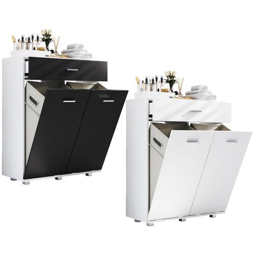 4051814431319 - Holz Wäscheschrank Wäschetruhe Wäschebox Wäschekorb Maße ca H 101 x B 79 x T 35 cm - Zalo M 4051814431319 - Holz Wäscheschrank Wäschetruhe Wäschebox Wäschekorb Maße ca H 101 x B 79 x T 35 cm - Zalo M