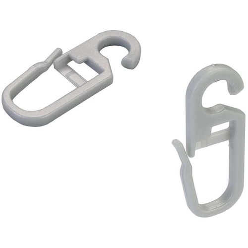 4016318346439 - Faltenclip Gr 1 silber (silberfarben) H32cm Ø062cm Metall Gardinenbefestigungen Faltenlegehaken für Gardinenringe