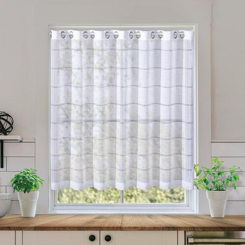 4007863698562 - Scheibengardine Olga Gr 1 weiß B140cm H90cm Polyester Gardinen Halbtransparente Scheibengardine Olga 4007863698562 - Scheibengardine Olga Gr 1 weiß B140cm H90cm Polyester Gardinen Halbtransparente Scheibengardine Olga