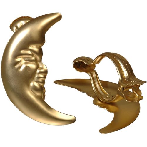 4016318172830 - Dekoklammer »Mond« Liedeco Gardinen Vorhänge (Packung 2-St) für Gardinen Vorhänge goldfarben 4016318172830 - Dekoklammer »Mond« Liedeco Gardinen Vorhänge (Packung 2-St) für Gardinen Vorhänge goldfarben