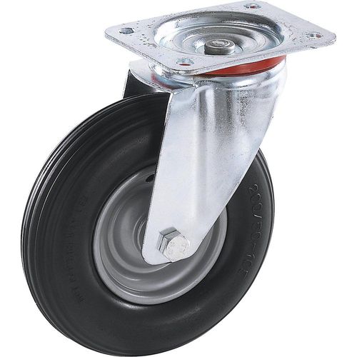 4061753298836 - PU-Reifen pannensicher Lenkrolle Rad-ØxB 200 x 50 mm Rollenlager kaiserkraft