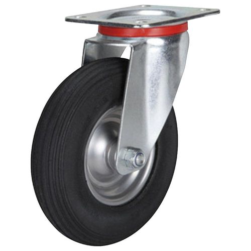 4061753298720 - Luftreifen Stahlblech-Felge Rollenlager ØxB 200 x 50 mm Lenkrolle kaiserkraft