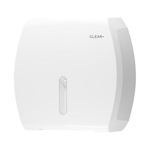 4049657037805 - CWS Toilettenpapierspender Jumbo Clear+ HxBxT 310 x 590 x 555 mm Kunststoff weiß 4049657037805 - CWS Toilettenpapierspender Jumbo Clear+ HxBxT 310 x 590 x 555 mm Kunststoff weiß