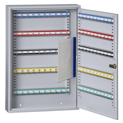 5901468300990 - Schlüsselschrank 100 Haken HxBxT 550 x 380 x 80 mm weißaluminium kaiserkraft 5901468300990 - Schlüsselschrank 100 Haken HxBxT 550 x 380 x 80 mm weißaluminium kaiserkraft