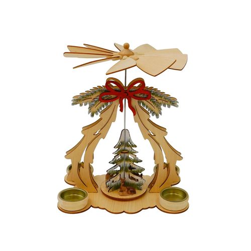 4255701917232 - Tischpyramide mit Tannenbaum und Schleife