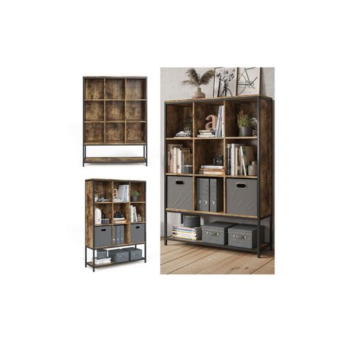 4251421950542 - Bücherregal Raumteiler Standregal Fyrk 9 Fächer Ablage Aufbewahrungsregal 4251421950542 - Bücherregal Raumteiler Standregal Fyrk 9 Fächer Ablage Aufbewahrungsregal