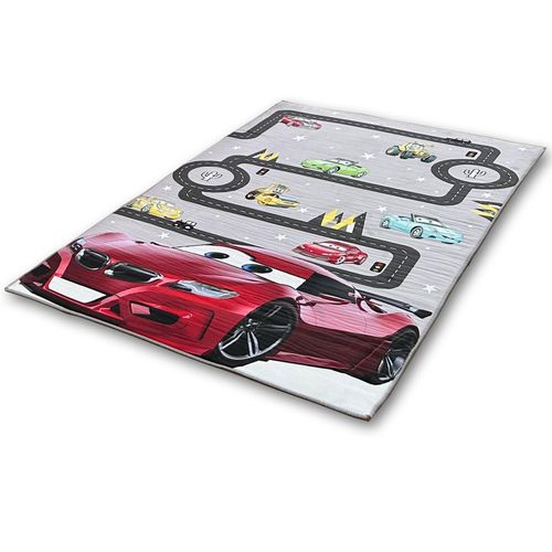 4270000008856 - Teppich für Kinder Spielteppich 80x150 cm Läufer mit Qualitätsdruck samtweich Road