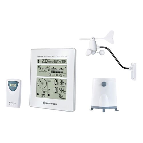 4007922151984 - BRESSER Funkwetterstation weiß silber 4007922151984 - BRESSER Funkwetterstation weiß silber