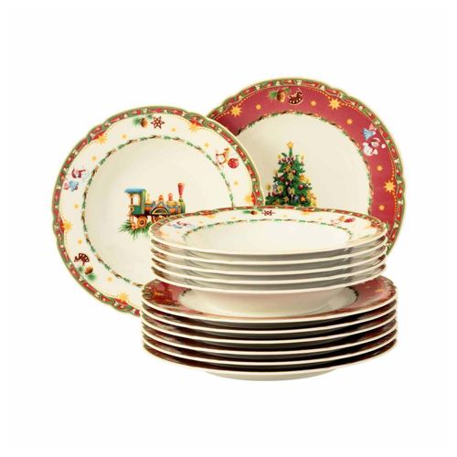 4052212108599 - Tafelservice SELTMANN WEIDEN Teller Set Weihnachten Advent Geschirr-Set Marie-Luise Geschirr-Sets Gr 12 tlg beige (elfenbeinfarben) Tafelservice mit weihnachtlichem Dekor Made in Germany 12 Teile für 6 Personen 4052212108599 - Tafelservice SELTMANN WEIDEN Teller Set Weihnachten Advent Geschirr-Set Marie-Luise Geschirr-Sets Gr 12 tlg beige (elfenbeinfarben) Tafelservice mit weihnachtlichem Dekor Made in Germany 12 Teile für 6 Personen