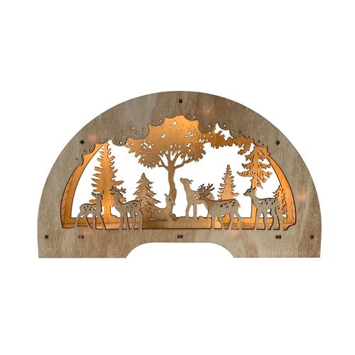 4255701923691 - Schwibbogen Rehfamilie Natur