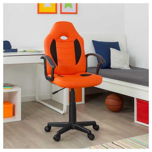 4255701914231 - Schreibtischstuhl höhenverstellbar Daytona Junior Orange