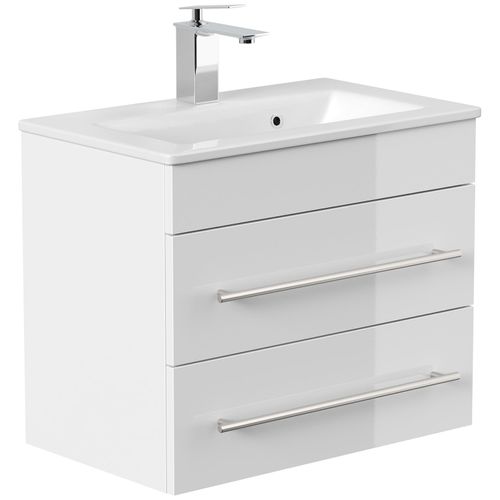 4251982673966 - POSSEIK Waschbecken mit Unterschrank PORTUS SLIMLINE 600 weiß glanz 600 x 360 x 496 cm 4251982673966 - POSSEIK Waschbecken mit Unterschrank PORTUS SLIMLINE 600 weiß glanz 600 x 360 x 496 cm