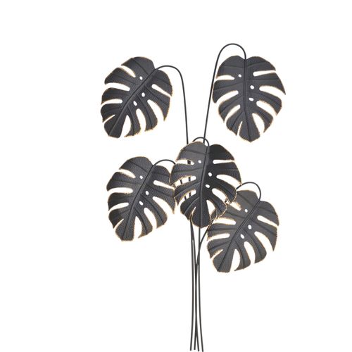 4046884065502 - Wanddekoobjekt Wanddekoration schwarz B65cm H109cm T4cm Metall HOFMANN LIVING AND MORE Wanddekoobjekte aus Metall matt schwarz