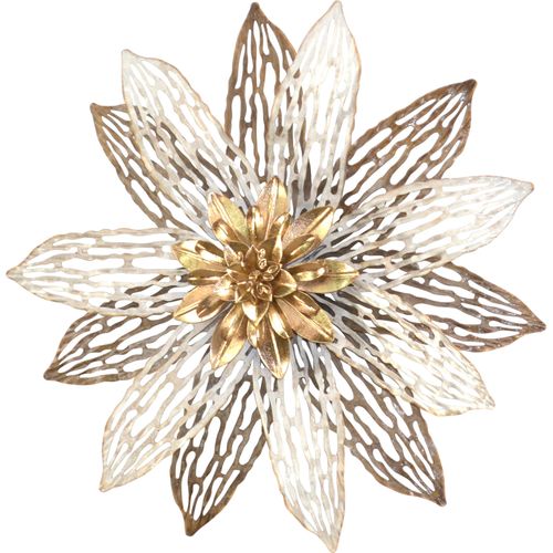 4046884092744 - Wanddekoobjekt Wanddekoration gold (goldfarben) T6cm Ø35cm Metall HOFMANN LIVING AND MORE Wanddekoobjekte große Blüte aus Metall 4046884092744 - Wanddekoobjekt Wanddekoration gold (goldfarben) T6cm Ø35cm Metall HOFMANN LIVING AND MORE Wanddekoobjekte große Blüte aus Metall