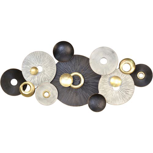 4046884074184 - Wanddekoobjekt Wanddekoration schwarz B140cm H67cm T8cm Metall HOFMANN LIVING AND MORE Wanddekoobjekte Großes Wandobjekt aus Metall grau schwarz 4046884074184 - Wanddekoobjekt Wanddekoration schwarz B140cm H67cm T8cm Metall HOFMANN LIVING AND MORE Wanddekoobjekte Großes Wandobjekt aus Metall grau schwarz