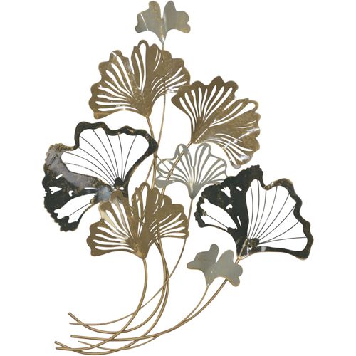 4046884064550 - Wanddekoobjekt Wanddekoration gold (goldfarben) B56cm H72cm T7cm Metall HOFMANN LIVING AND MORE Wanddekoobjekte aus Metall Ginkgo-Blätter schwarz gold 4046884064550 - Wanddekoobjekt Wanddekoration gold (goldfarben) B56cm H72cm T7cm Metall HOFMANN LIVING AND MORE Wanddekoobjekte aus Metall Ginkgo-Blätter schwarz gold
