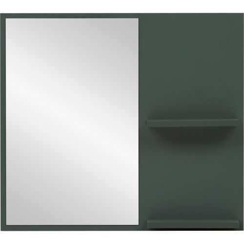 4067602537217 - Wandspiegel WELLTIME Kent mit Ablageböden grün (waldgrün) B67cm H60cm T122cm FSC-zertifizierter Holzwerkstoff Spiegel Breite 67 cm made in Germany 4067602537217 - Wandspiegel WELLTIME Kent mit Ablageböden grün (waldgrün) B67cm H60cm T122cm FSC-zertifizierter Holzwerkstoff Spiegel Breite 67 cm made in Germany