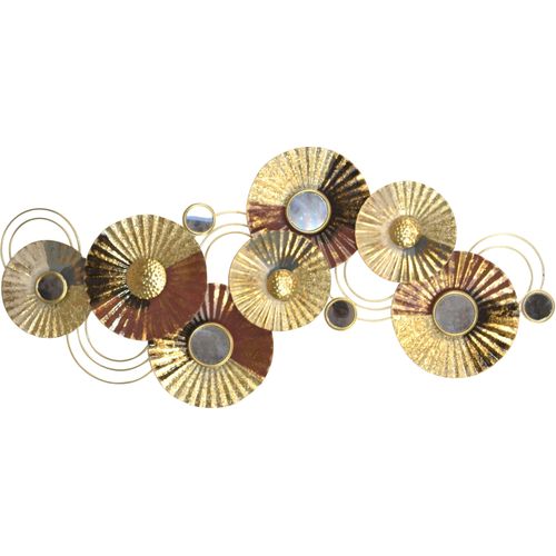 4046884092829 - Wanddekoobjekt Wanddekoration gold (goldfarben) B109cm H51cm T7cm Metall HOFMANN LIVING AND MORE Wanddekoobjekte aus Metall metallicfarben