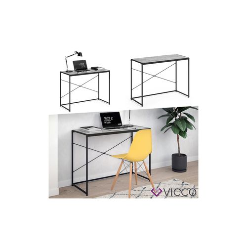4251421940499 - VICCO Loft Schreibtisch Fyrk Bürotisch Arbeitstisch PC Tisch Beton 100 x 45