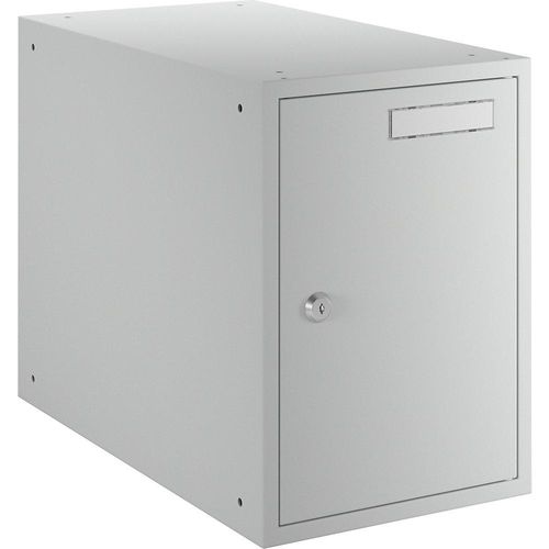 4061753010209 - eurokraft basic Schließfachwürfel HxBxT 350 x 250 x 450 mm Korpus lichtgrau   Türen lichtgrau