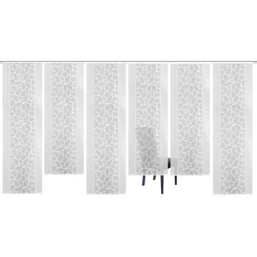 4056751278607 - Schiebegardine HOME WOHNIDEEN JENNA Gr 1 weiß B57cm H245cm Polyester Gardinen Schiebevorhang Jacquard Set HxB 245x57 4056751278607 - Schiebegardine HOME WOHNIDEEN JENNA Gr 1 weiß B57cm H245cm Polyester Gardinen Schiebevorhang Jacquard Set HxB 245x57