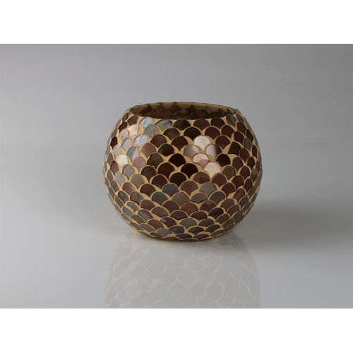 4056422249622 - Windlicht AM DESIGN aus Steingut braun B23cm H20cm Steingut Kerzenhalter BxH 23x20 cm 4056422249622 - Windlicht AM DESIGN aus Steingut braun B23cm H20cm Steingut Kerzenhalter BxH 23x20 cm