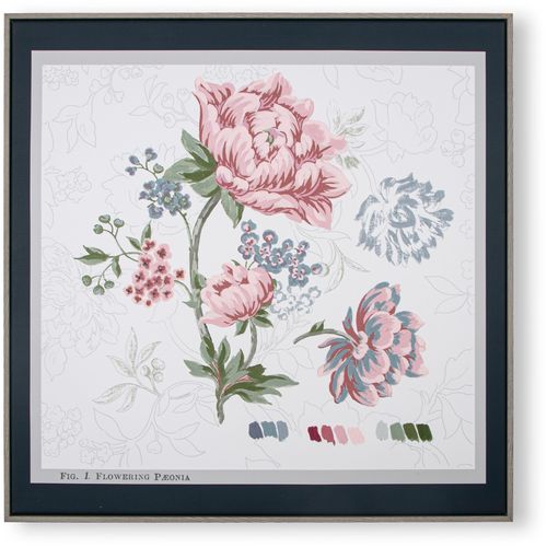 5011583488869 - Bild mit Rahmen LAURA ASHLEY Floral bunt (farbe rahmen grau farbe bild(er) mehrfarbig) 1 Stk MDF Bilder Bilder 60x60cm
