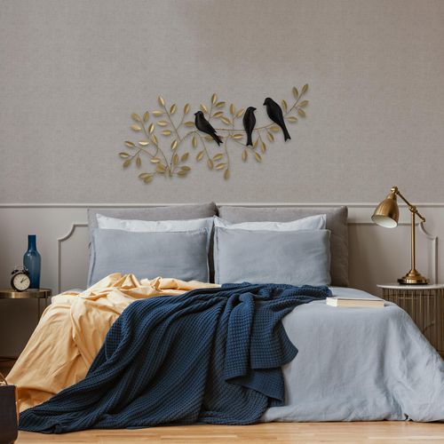 5011583669480 - Metallbild ART FOR THE HOME Vögel auf dem Zweig gold (farbe bild(er) gold) H38cm Metall Bilder 5011583669480 - Metallbild ART FOR THE HOME Vögel auf dem Zweig gold (farbe bild(er) gold) H38cm Metall Bilder