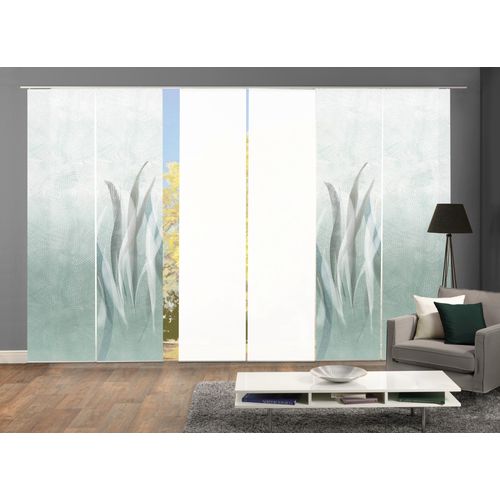 4056751516471 - Schiebegardine HOME WOHNIDEEN SIRALIO Gr 1 grün (mint) B60cm H245cm Polyester Gardinen SCHIEBEVORHANGSETSEIDENOPTIKDIGIDRUCK 4056751516471 - Schiebegardine HOME WOHNIDEEN SIRALIO Gr 1 grün (mint) B60cm H245cm Polyester Gardinen SCHIEBEVORHANGSETSEIDENOPTIKDIGIDRUCK