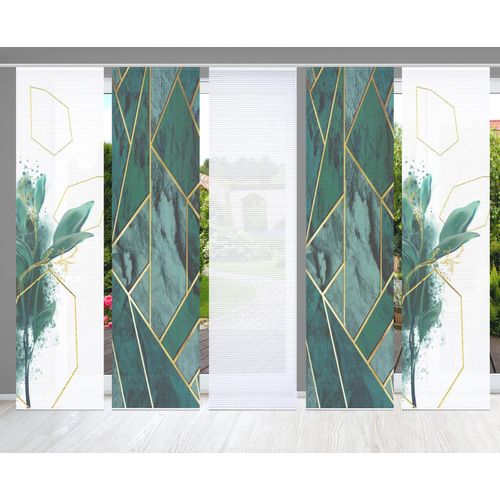 4056751444033 - Schiebegardine HOME IN GREEN SIGNUM Gr 1 grün B60cm H245cm Polyester Gardinen SET DIGITALDRUCKBAMBUSOPTIK RECYCELT 4056751444033 - Schiebegardine HOME IN GREEN SIGNUM Gr 1 grün B60cm H245cm Polyester Gardinen SET DIGITALDRUCKBAMBUSOPTIK RECYCELT