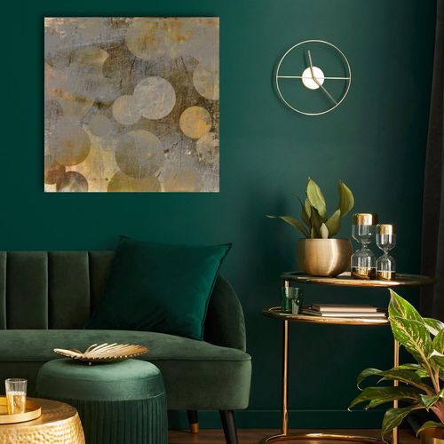 4067437130553 - XXL-Wandbild QUEENCE Akustikbild Abstrakt Gold farbe bild(er) goldfarben B100cm H100cm T25cm Polyester Bilder Einfache Akustiklösung ohne Baumaßnahme Schalldämmung Paneele