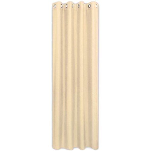 4007863521655 - Vorhang Laurin Gr 1 beige Gardinen 235cm Ösen 140cm Polyester HxB 235x140 Ösenschal aus Dekostoff Uni B140cm H235cm