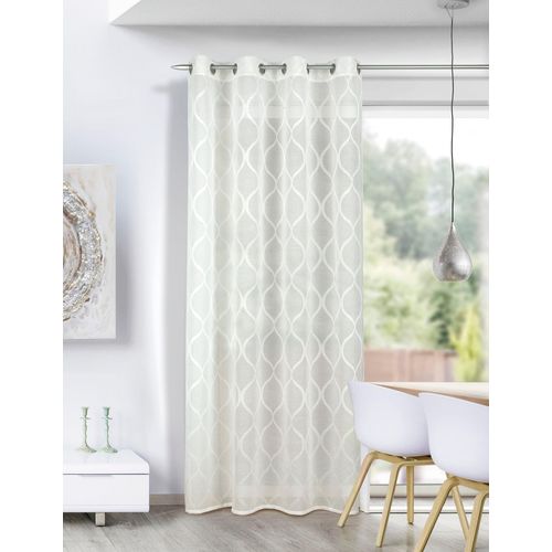 4005241855583 - Gardine Theodora Gr 1 weiß (sanftes weiß) B135cm H245cm Obermaterial 100% Polyester Gardinen Fertigschal